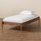 Baxton Studio Marieke Vintage French Inspired Ash Walnut Finished Wood Twin Size Platform Bed Frame 180-11180-Zoro - alternate 5